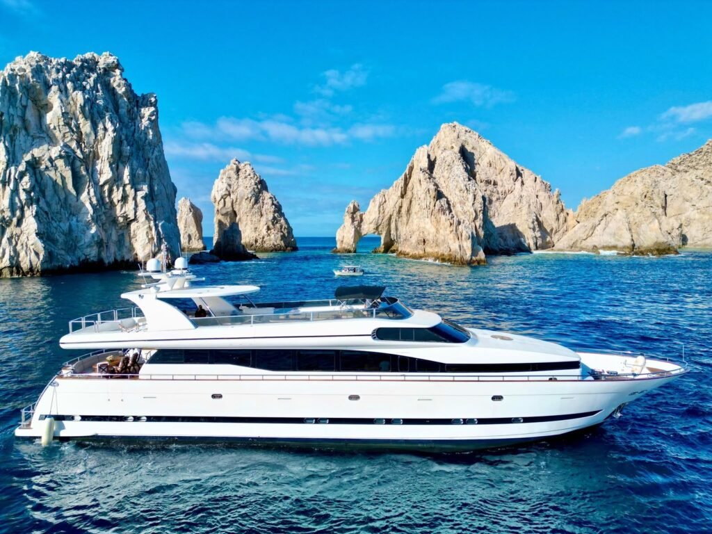 110 ft luxury yacht at El Arco, Cabo San Lucas - Cabo Diamond Services
