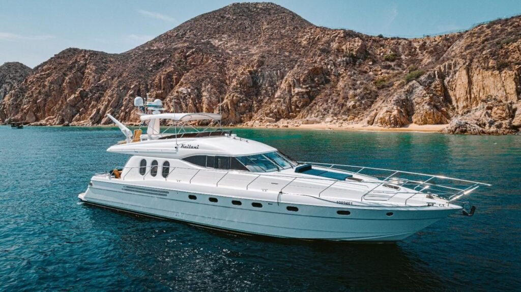 70 ft Viking yacht at Land's End